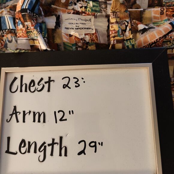 Vintage Reyn Spooner Size Medium Guy Buffet Chef Cocktail Button Front Shirt - Picture 6 of 6